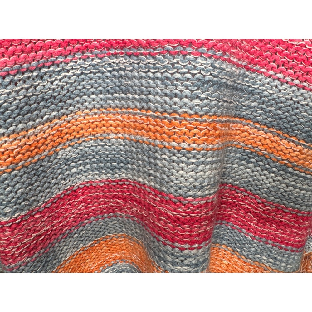 J Jill Womens Striped Hoodie Cotton Linen Sweater Size MP Coastal Nantucket - Picture 4 of 10